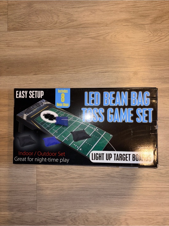 Epic Games Other - LED Bean Bag Toss Game Set - Green Field with Blue & Black Bags